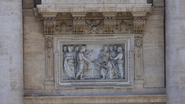 St. Peter's Bazilikası Vatikan şehir devleti — Stok video