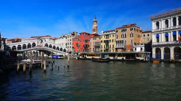 Grand canal, Benátky — Stock video
