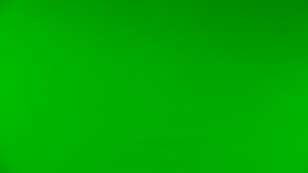 緑色の画面でピンクボールはえ — ストック動画