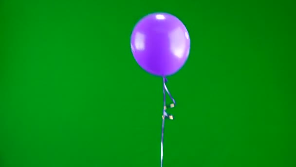 Ballons Gel Déplacent Vers Haut Sur Écran Vert — Video