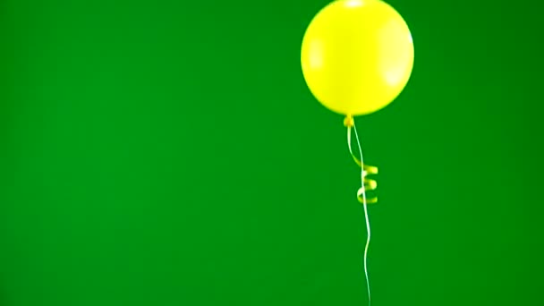 Gel Ballonnen Omhoog Groen Scherm — Stockvideo