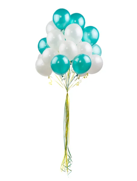 Balony biały i zielony — Zdjęcie stockowe