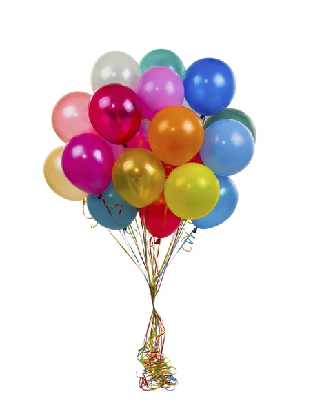 Color balloons on a white — Stock Photo, Image