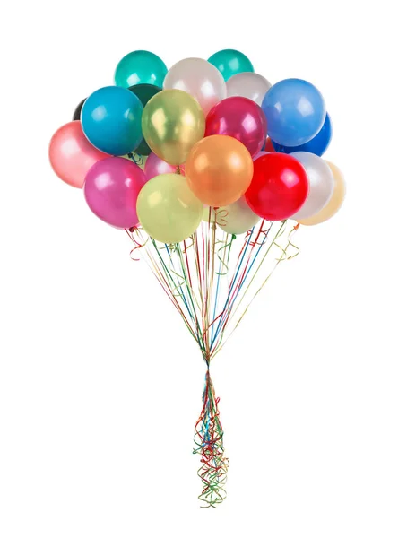 Globos de color sobre blanco — Foto de Stock