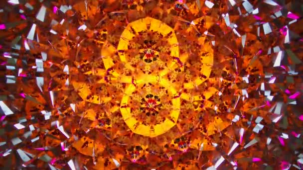 Patroon Natuurlijke Kinderspiegel Kaleidoscoop Uit Onze Kindertijd Beelden Zijn Macro — Stockvideo