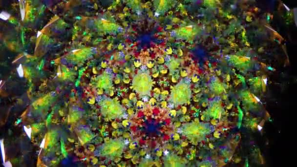 Patroon Natuurlijke Kinderspiegel Kaleidoscoop Uit Onze Kindertijd Beelden Zijn Macro — Stockvideo