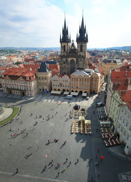 Stare Miasto, Plac Staromestska, Kościół Matki Bożej Tyn. Praga — Zdjęcie stockowe