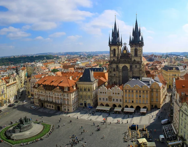 Stare Miasto, Plac Staromestska, Kościół Matki Bożej Tyn. Praga — Zdjęcie stockowe