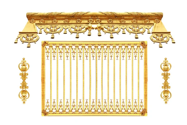 Isolierte goldene Details des Schlosses von Versailles. Frankreich — Stockfoto