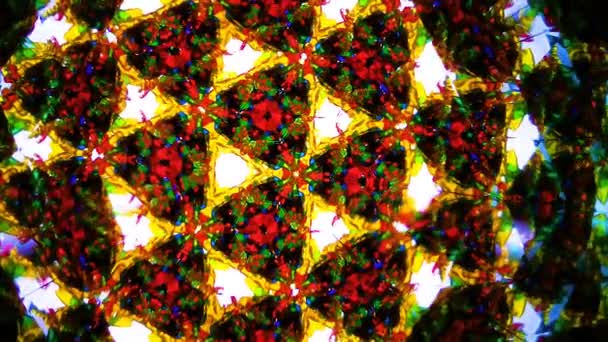 Pattern Natural Children Mirror Kaleidoscope Our Childhood — Stock Video