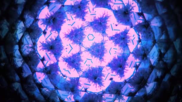 Vzorek Přírodní Dětské Zrcadlo Kaleidoskop Našeho Dětství — Stock video