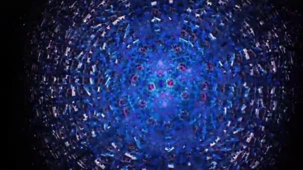 modèle. miroir naturel pour enfants Kaléidoscope de notre enfance. La vidéo est en mode macro à travers un miroir 