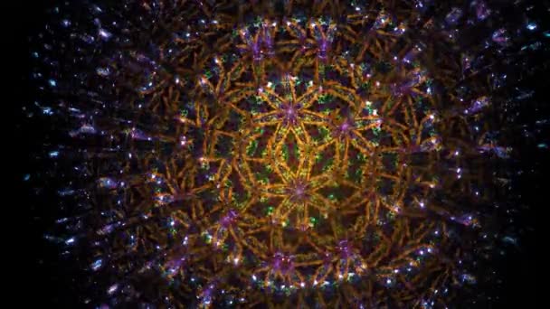 Natürliches Kinderspiegel Gel Kaleidoskop Jede Bewegung Schickt Glitzernde Formen Hin — Stockvideo