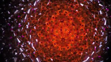 Doğal çocuk aynası jel kaleydoskobu. Her hareket ayna boyunca ileri geri ışıltılı şekiller gönderir.