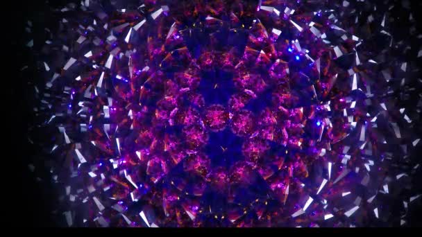 Natürliches Kinderspiegel Gel Kaleidoskop Jede Bewegung Schickt Glitzernde Formen Hin — Stockvideo