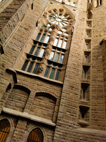 Fragmens Sagrada Familia Szent Család Temploma Barcelonában Spanyolország — Stock Fotó
