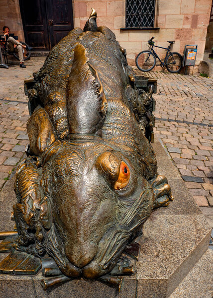 Памятник гигантскому кролику Альбрехту Дюреру. Нюрнберг, Германия
