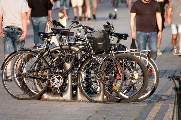 Bicycle Parking City — Stock Photo, Image