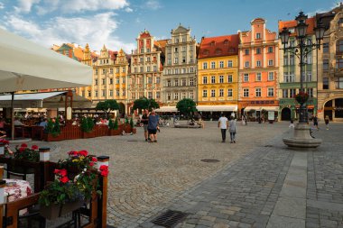 Wroclaw, Polonya 'daki 2019-06-05 Pazar Meydanı