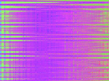 Beyaz bir arka plan üzerinde soyut çok renkli şeritler.