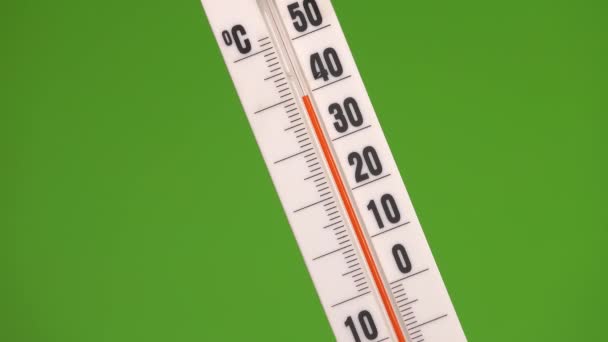 Resfriamento Rápido Termômetro Cai Uma Temperatura Graus — Vídeo de Stock