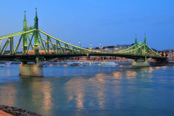 Akşam Budapeşte'Özgürlük Köprüsü.