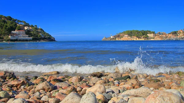 Porto Cristo-öböl Palma de Mallorca szigetén. — Stock Fotó