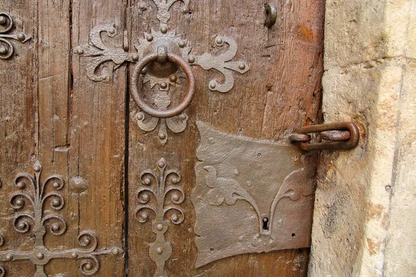 A fragment of an ancient door, miraculously preserved. — 스톡 사진