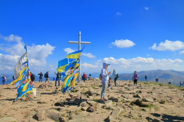 Top Mountains Goverla Ukraine September 2018 Picture Taken Carpathian Mountains — Stock Photo, Image