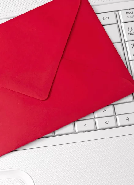 Red envelope and white keypad