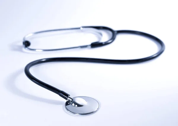 Selective focus of a stethoscope Stock Image