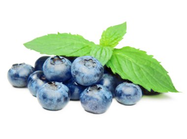 Taze yaban mersini ve nane yaprağı