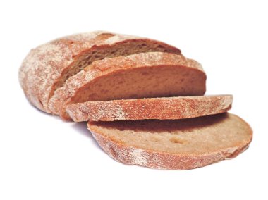 Ekmek dilimleri, izole içinde 