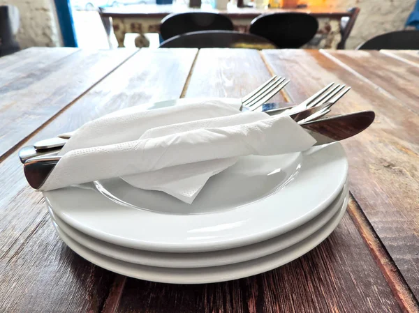 Place setting, dish ware — Stock Photo, Image