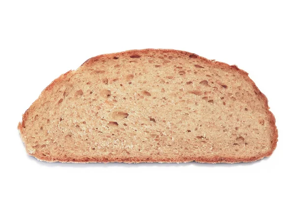 Scheibe Brot, isoliert — Stockfoto
