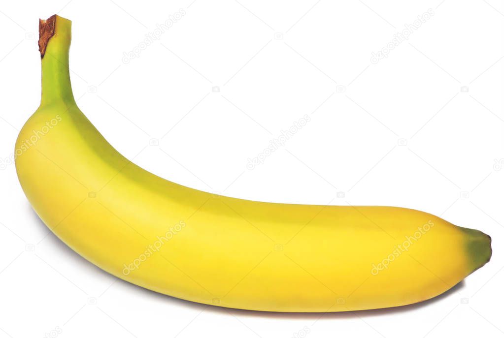 Ripe banana, isolated