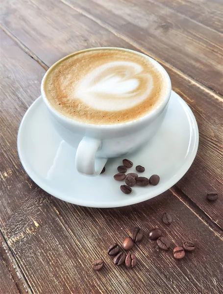 White cup of coffee — Stock Photo, Image