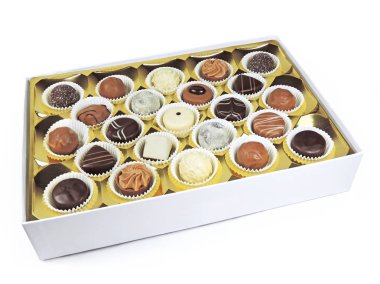 Çikolata veya lezzetli çikolata truffles