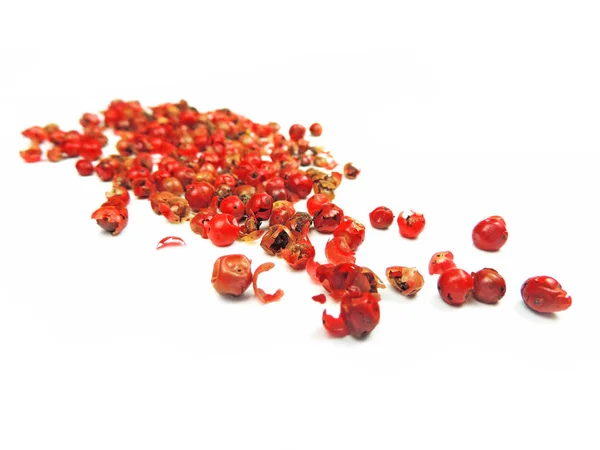 赤唐辛子、胡椒の分離 — ストック写真