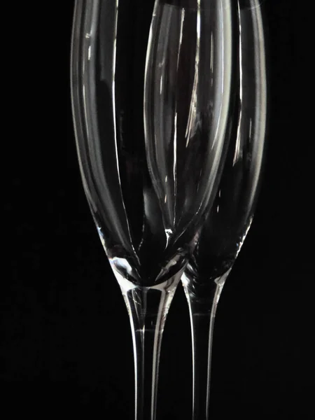 Champaign bottle and glasses — Stock Photo, Image