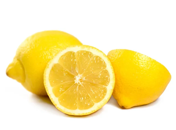 Čerstvý, bio citrony Stock Snímky