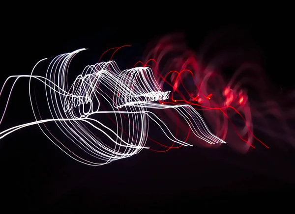 抽象的な波状の光背景 — ストック写真