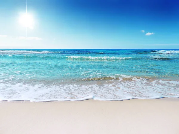 Stranden eller semestrar bakgrund med kopia utrymme — Stockfoto