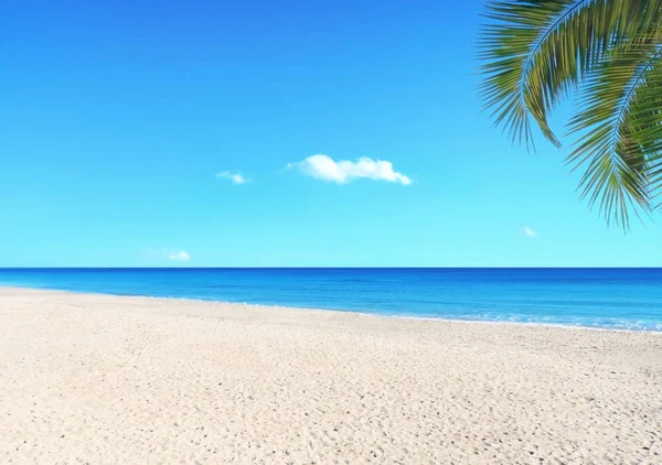 Strand hátteret vagy vakáció háttér-val másol hely — Stock Fotó