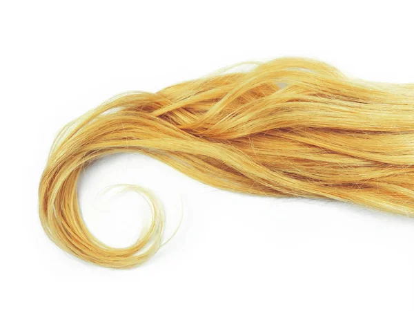 Blond vlasy, izolované — Stock fotografie