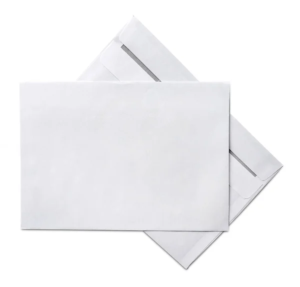 Vita kuvert med kopia utrymme — Stockfoto