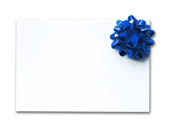 Cartão branco em branco com espaço de cópia — Fotografia de Stock