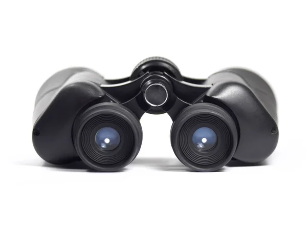 Black binoculars or spyglass — Stock Photo, Image