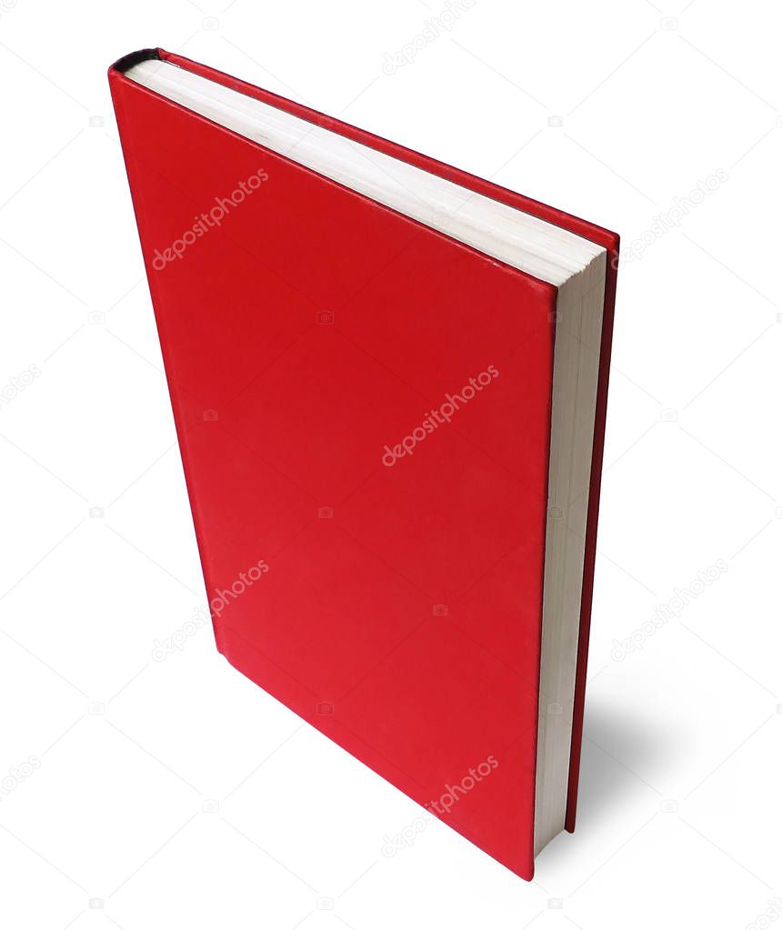 Red book, isolated on white 