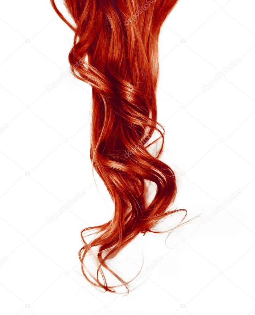 Red hair, curly hair